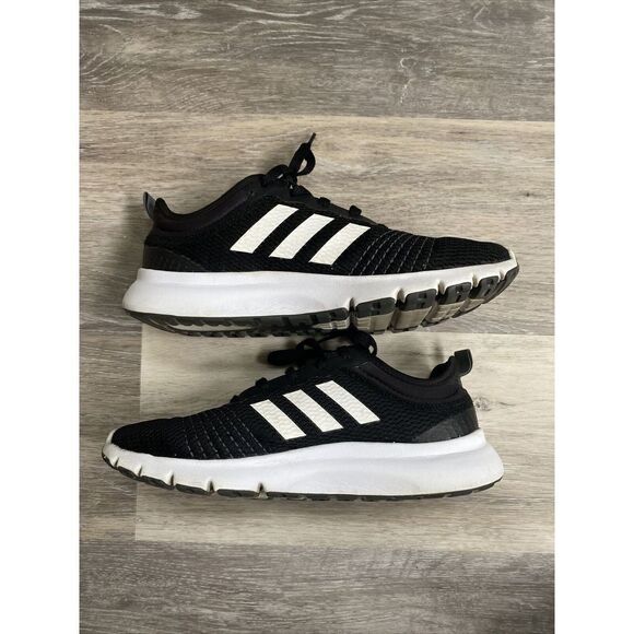 Adidas Womens Cloudfoam LVL 02009 Black Running Shoes Sneakers Size 9 - Picture 2 of 9